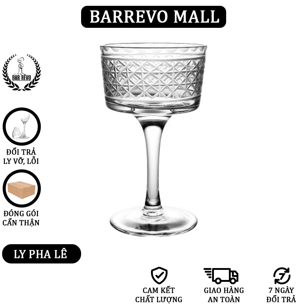 Crystal Japanese Martini Glass - Ly Pha Lê Cocktail