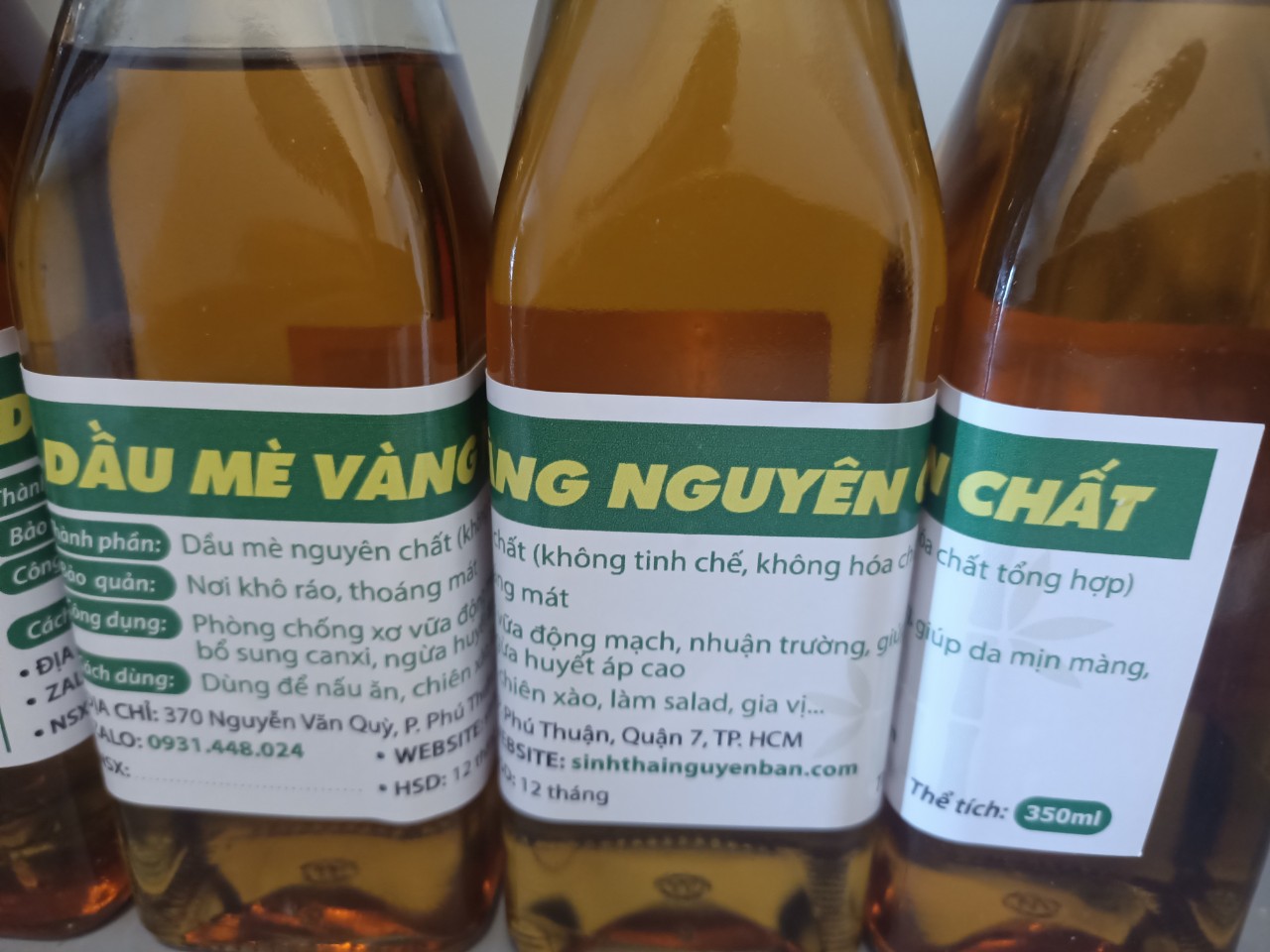 DẦU MÈ RANG NGUYÊN CHẤT 350ML