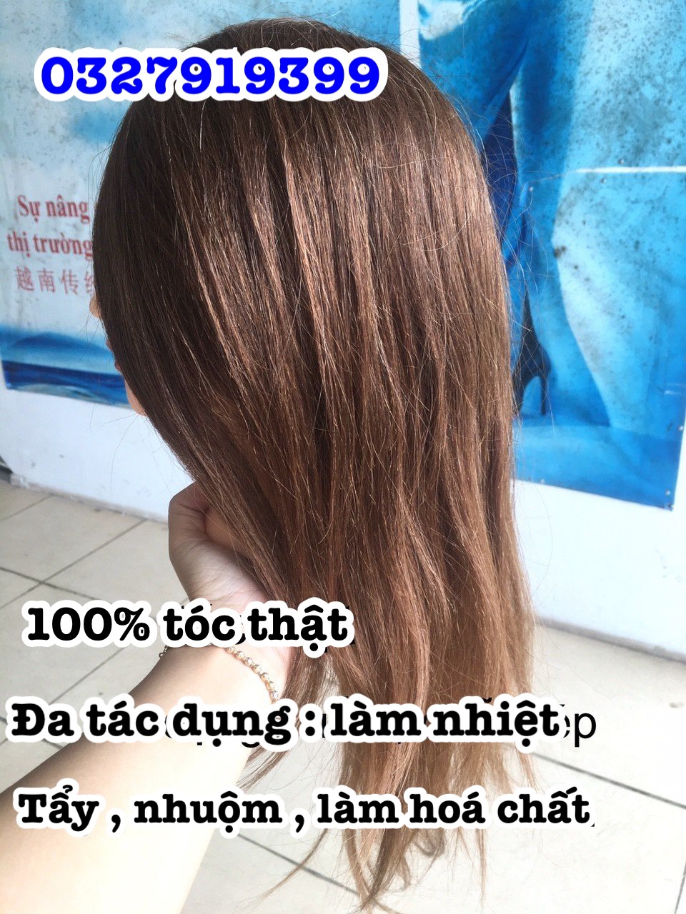 Đầu Manocanh Học Làm Tóc MX04 100% Tóc Thật Dài 55-60cm Phù Hợp Tẩy Nhuộm Uốn Duỗi Bấm Cho Học Viên Và Thợ Tóc