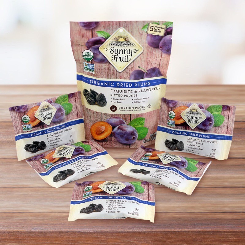 Mận Khô Hữu Cơ Sunny Fruit túi 150g