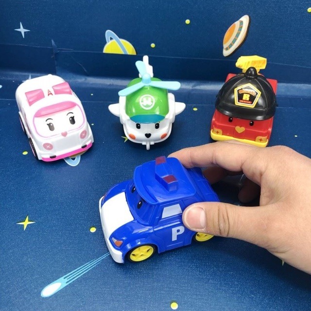 Hộp Đồ Chơi Robocar Poli 4 Xe