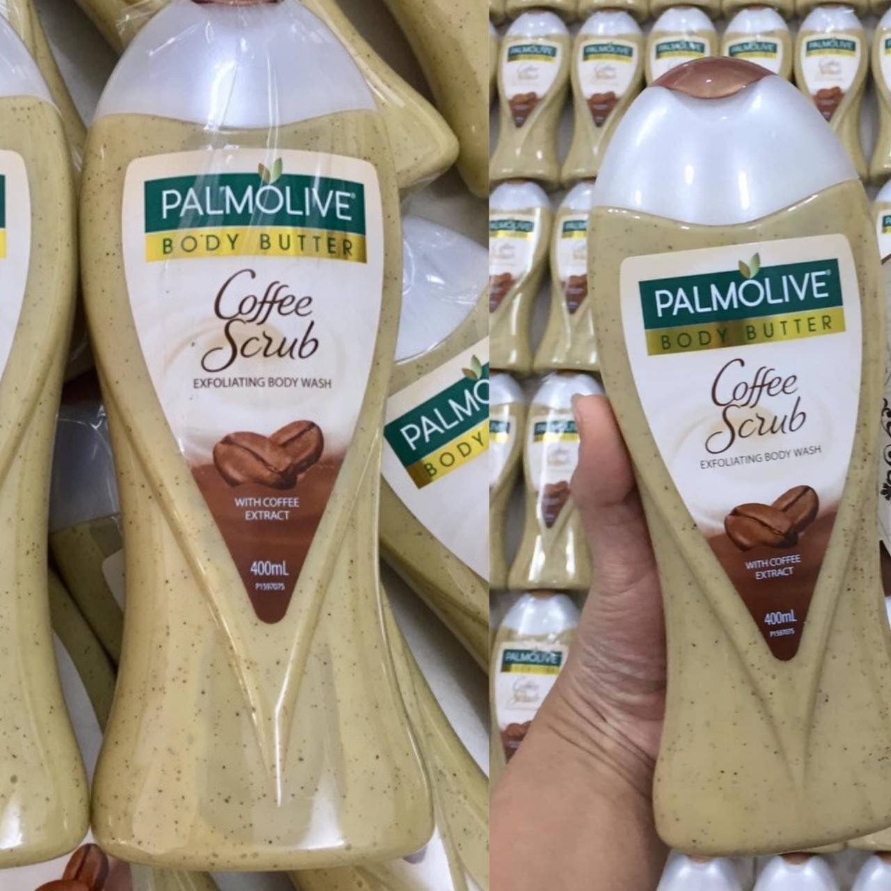 sữa tắm tẩy tế bào chết Palmolive Úc hương cà phê