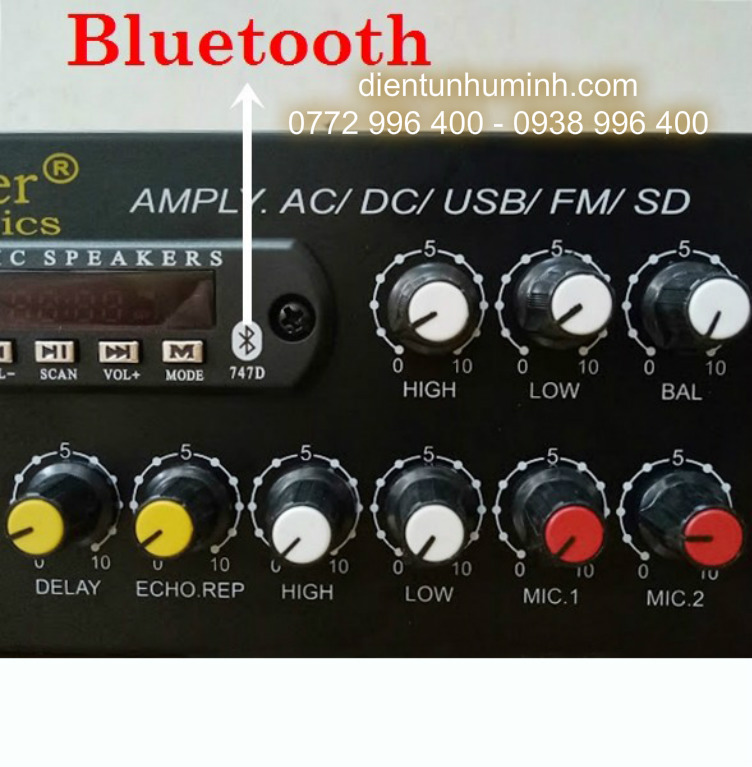 Ampli mini DC12V BX-2277 - Âm Ly Nhỏ Có BLUETOOTH USB Califlower