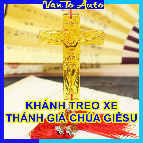 Dây treo ô tô thánh giá chúa giê su - khánh treo xe ô tô thánh giá chúa giê su