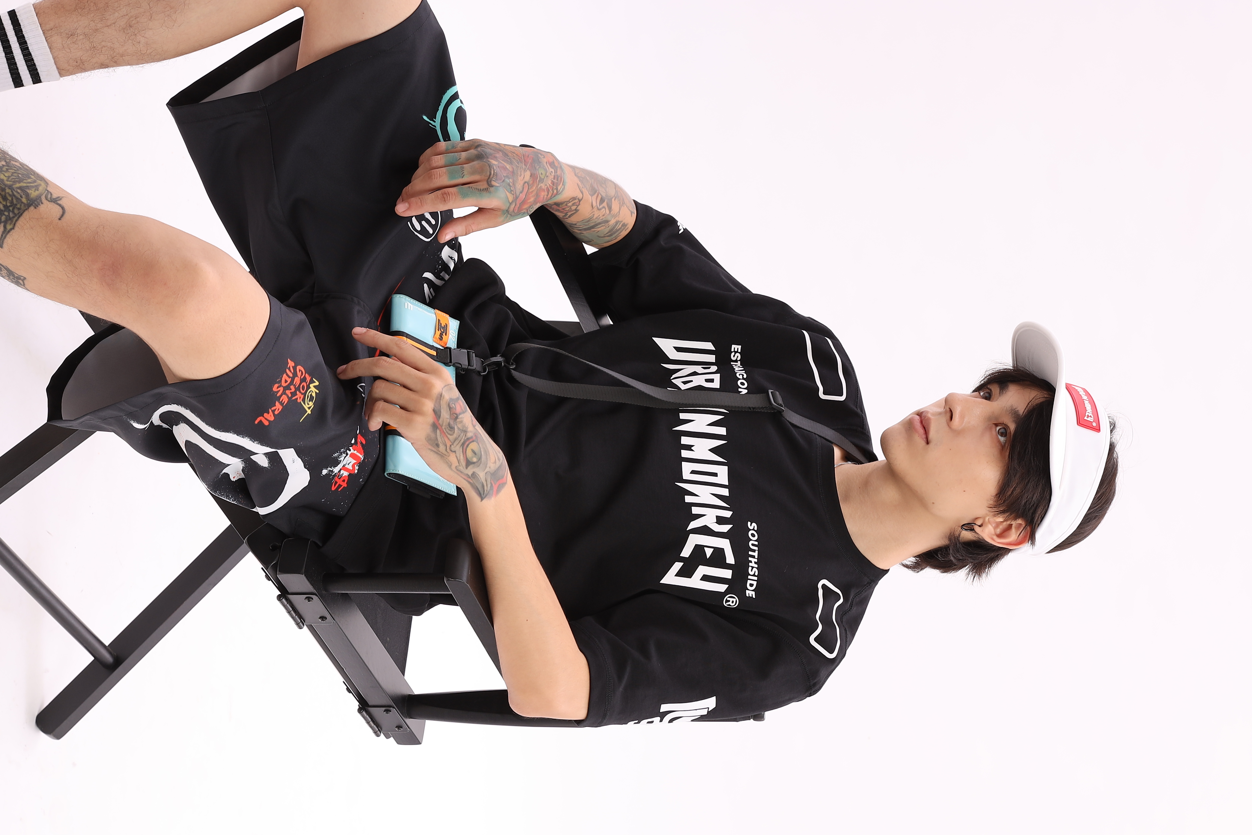 Áo Thun URBAN MONKEY SOUTHSIDE Đen Thun Cotton Dày Dặn