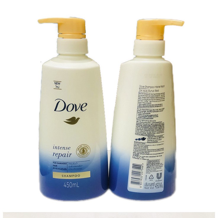 Dầu gội và xả Dove Thái Lan chai 410ml