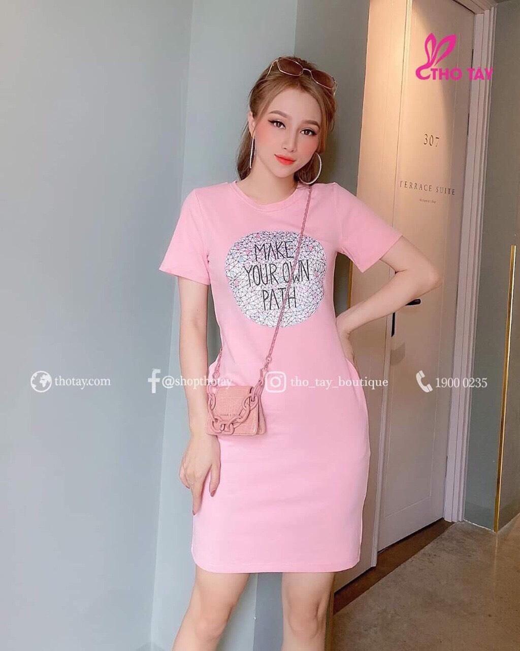 Đầm suông cotton xinh xắn ld012020