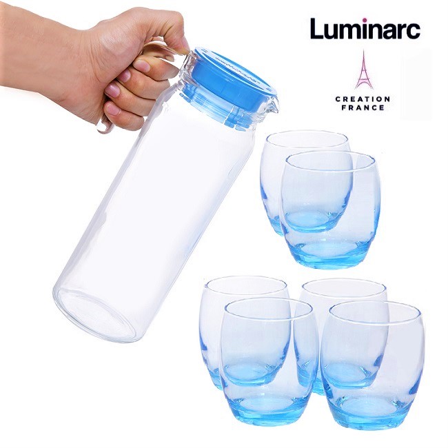 Bộ bình ly thủy tinh uống nước - bộ bình ly thủy tinh