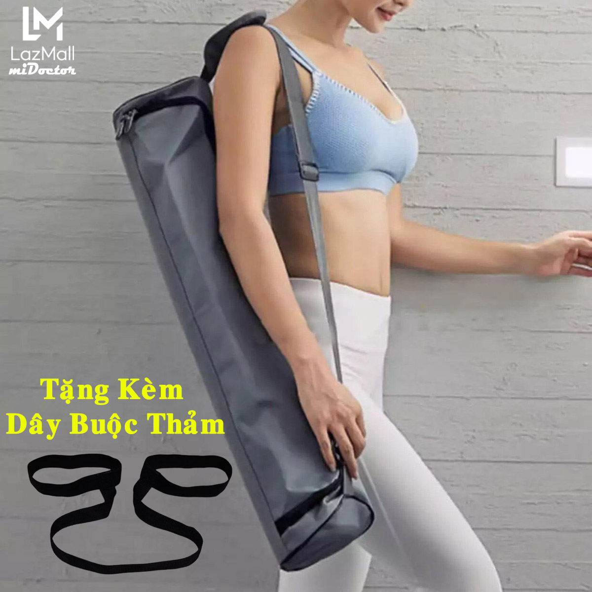 Túi Đựng Thảm Yoga Cao Cấp - Chọn Size + Dây Buộc Thảm Tập Yoga - Chính Hãng miDoctor