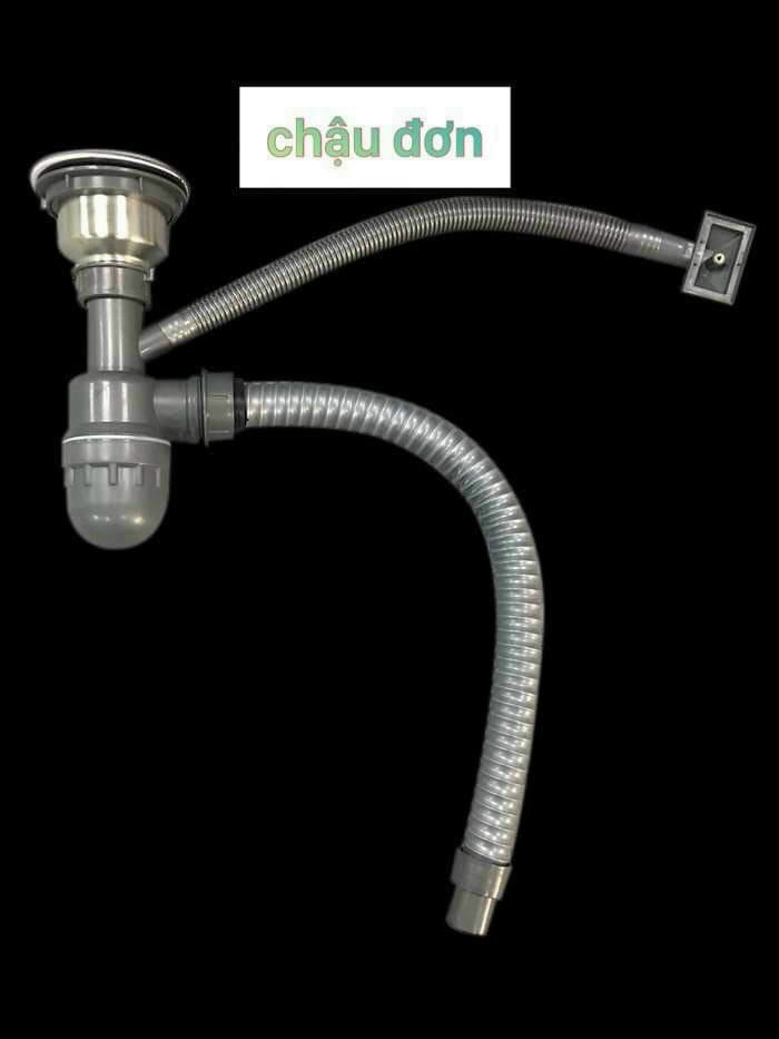 [HCM]Bộ xả | xi phông chậu rửa chén - bát đơn - 1 hộc - hố phi 110