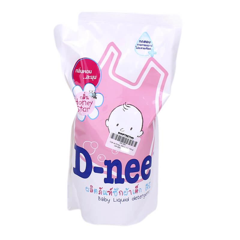 DUNG DỊCH GIẶT XẢ D-NEE HỒNG 600ML