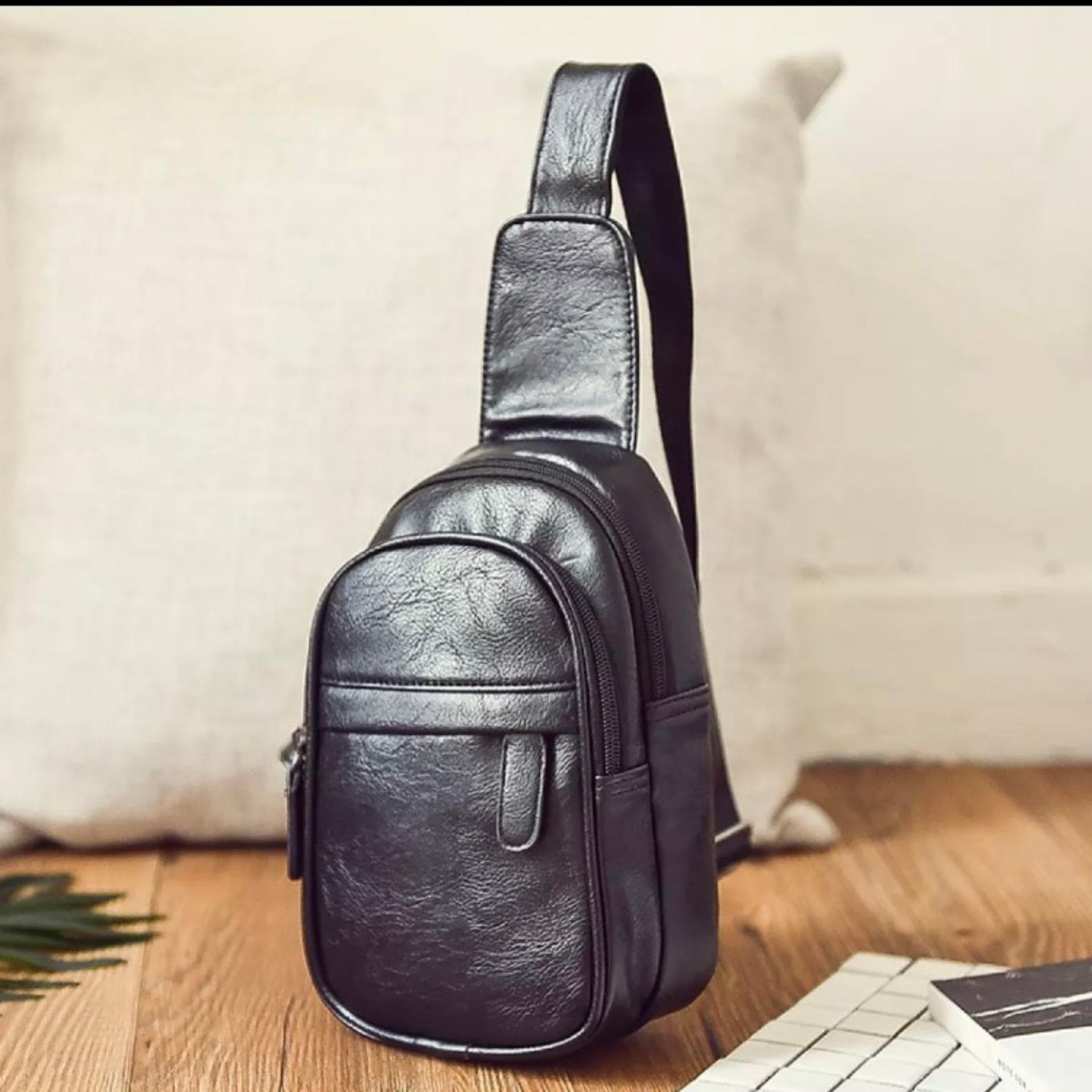 Túi Đeo Chéo Da Cao Cấp nhỏ gọn (Đen) T111