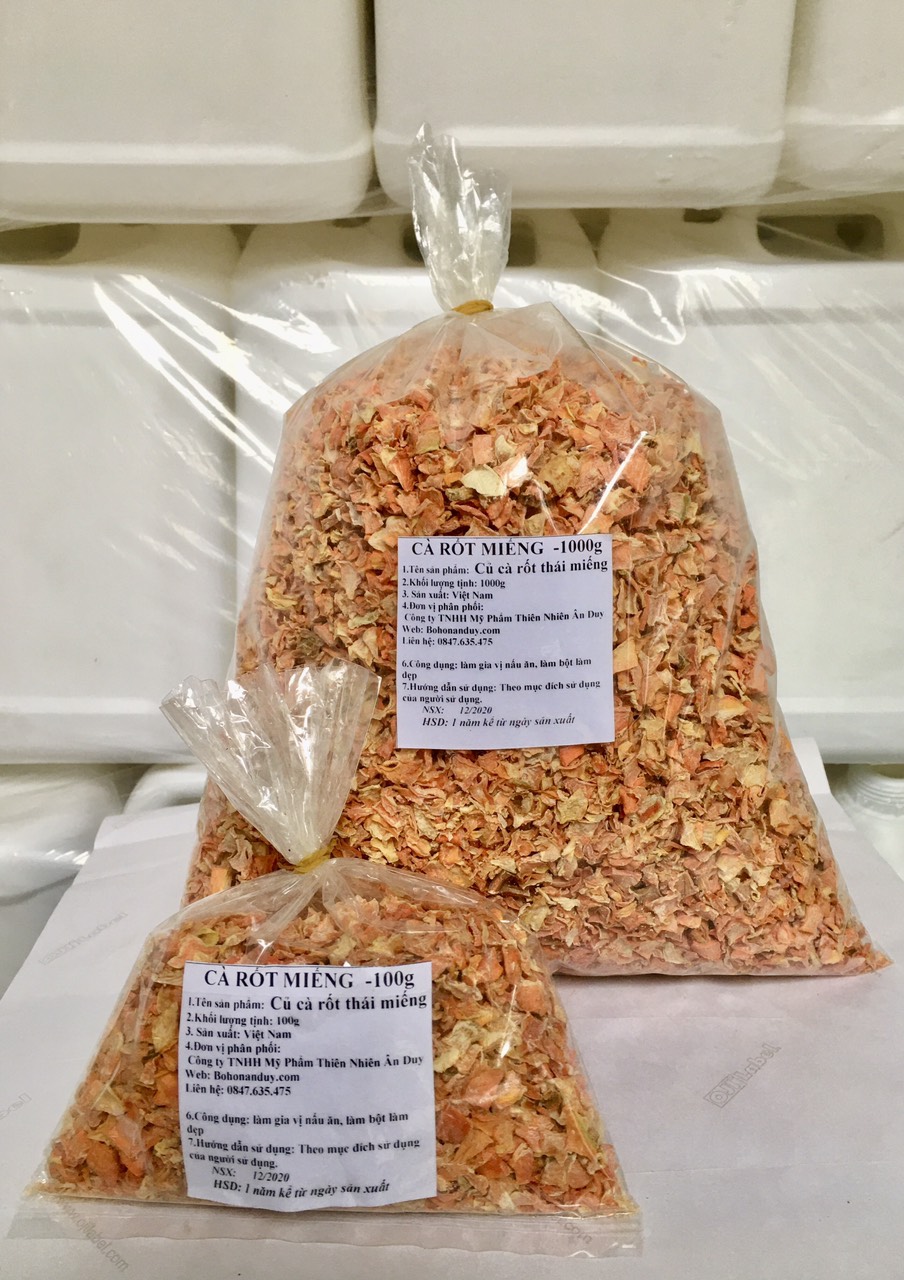 CÀ RỐT THÁI LÁT SẤY KHÔ 100g