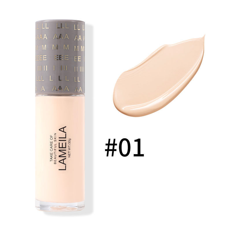 Kem nền Lameila che khuyết điểm cho làn da đều màu tự tin 30g, Kem nền che khuyết điểm kiềm dầu Lameila nội địa Trung