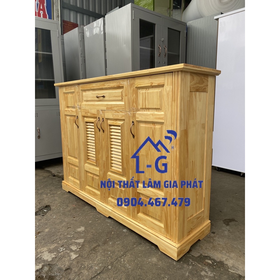 Tủ giày dép gỗ thông cao cấp rộng 1m4 miễn ship hcm bd dn