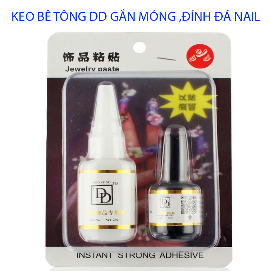 Keo bê tông dd cực chắc, siêu bền - keo bê tông đen dd,keo gắn móng-đính đá nail
