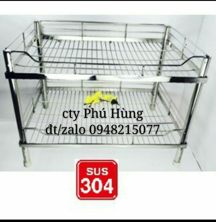 [HCM]KỆ CHÉN  2 TẦNG INOX 304 CAO CẤP