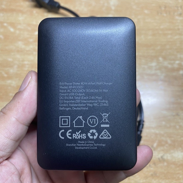 Sạc bàn Ravpower RP-PC023 40w 8A-4 cổng USB