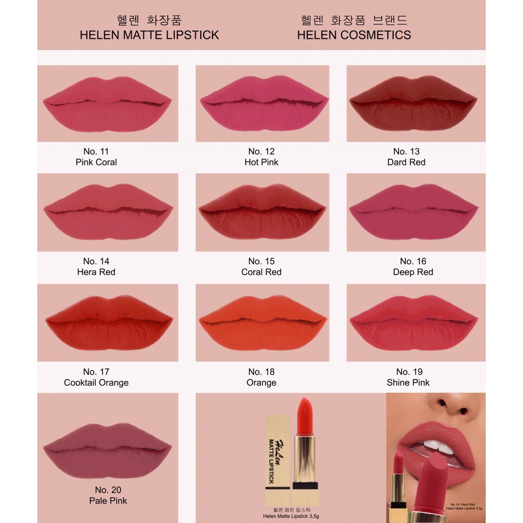 Son lì Helen Matte Lipstick 3.5g