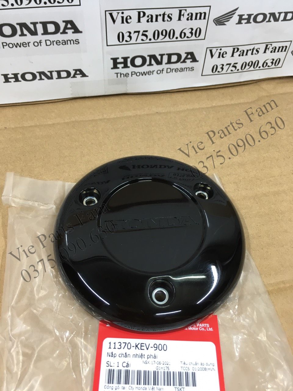 Nắp nhựa lốc nồi Wave 2 bóng đời đầu lốc máy đen, Chính hiệu Honda Motor VN (AE muốn gắn cho Future 1 thì về sơn lại màu bạc)