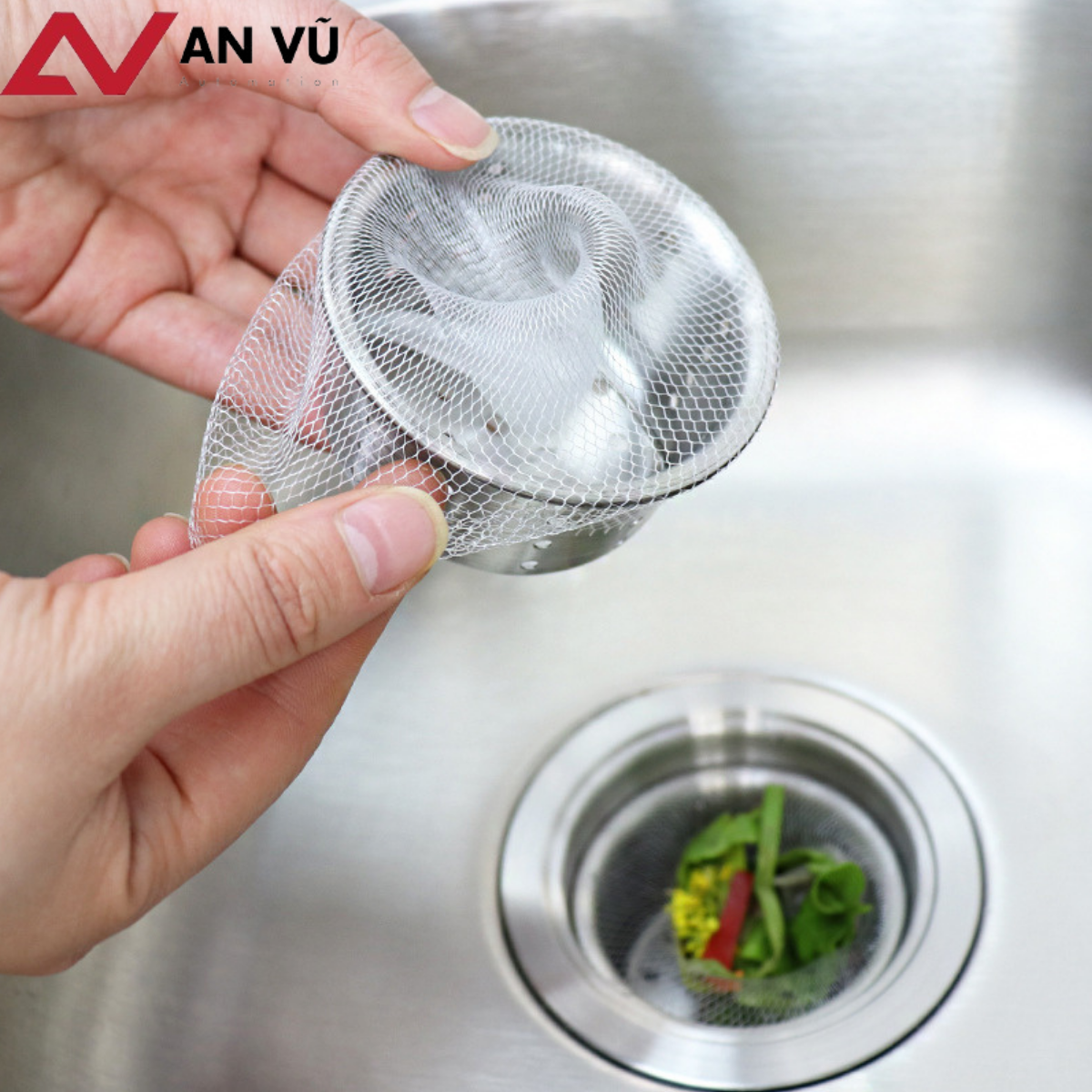 [GIẢM ĐẾN 20% XU] Set 100 Túi Lọc rác Bồn Rửa Chén miệng có chun làm bằng sợi đay hữu cơ tự hủy sinh học an toàn môi trường