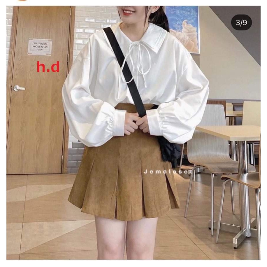 Áo sơ mi nơ cổ siêu đẹp hda0421