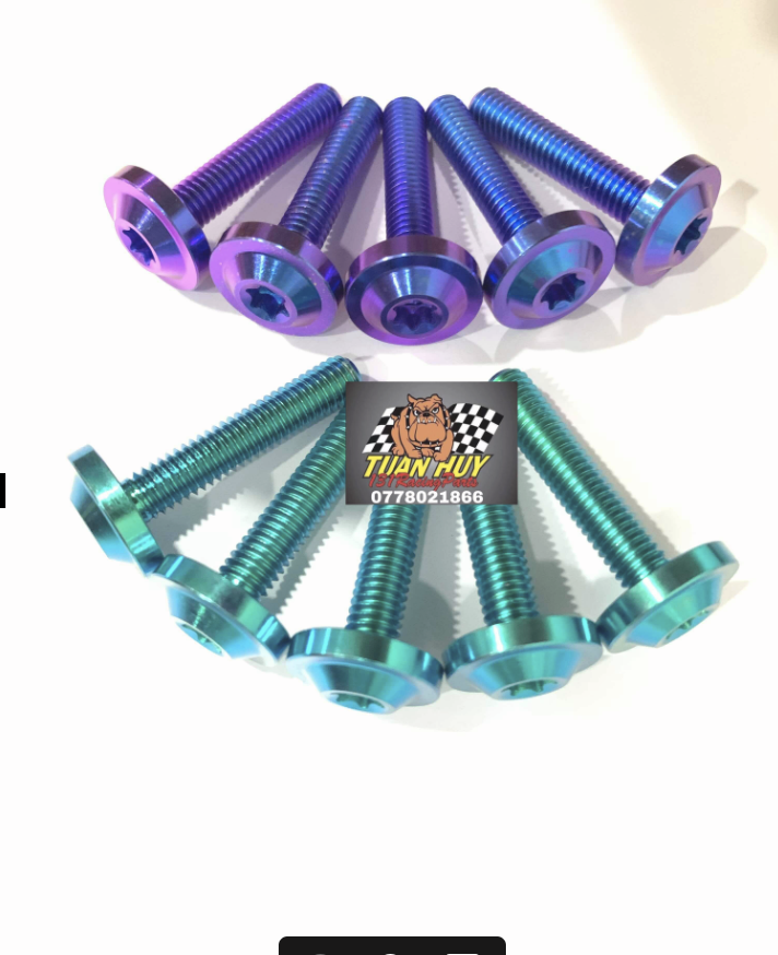 1 con ốc 6li30 Dù To TITAN GR5 bắt baga wave  dream  sonic  satria  raider