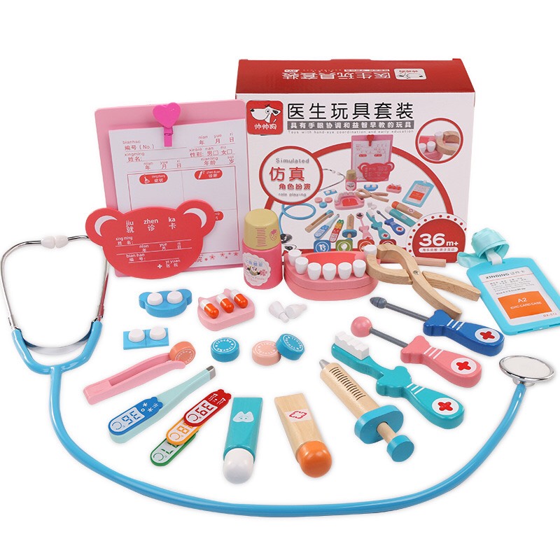 Đồ Chơi Gỗ Bác Sĩ Nha Khoa-Chôm Kids