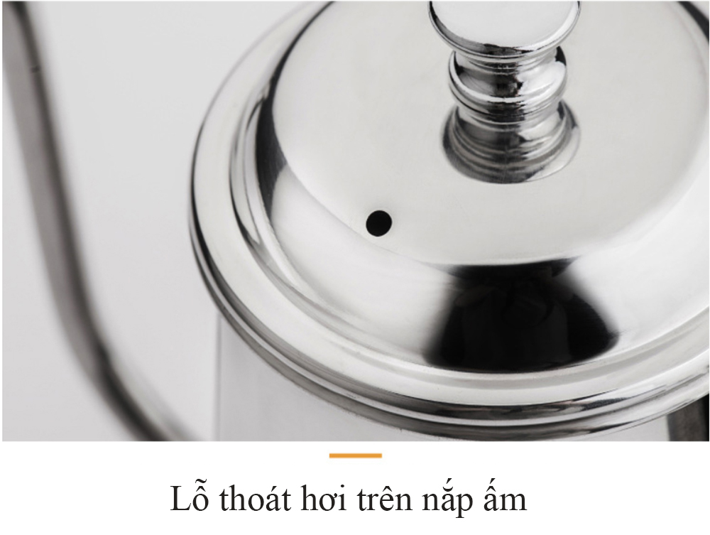 Ấm cổ ngỗng pha cafe 650ml Inox 304 cao cấp