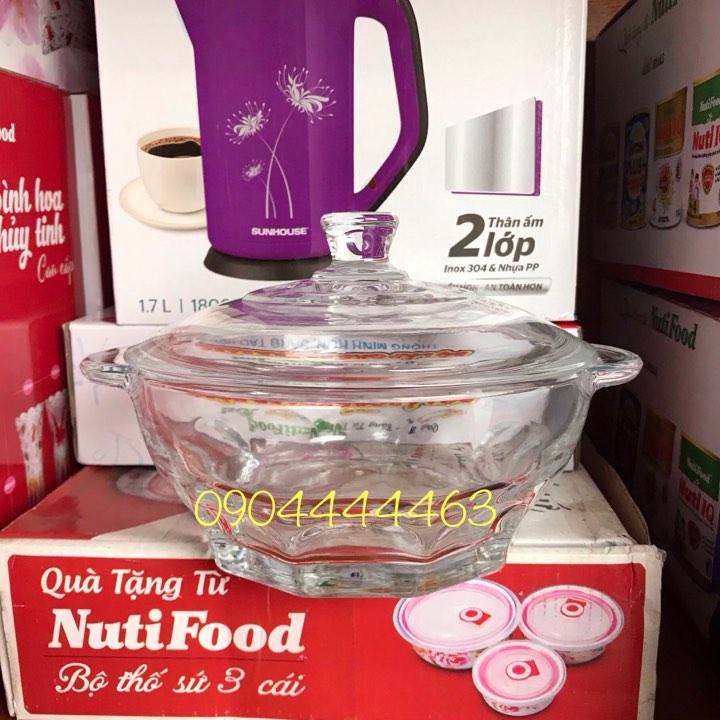 [HCM][XẢ HÀNG SIÊU RẺ] Thố thuỷ tinh cao cấp có nắp quà tặng Ensure