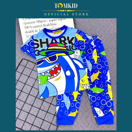 Bộ tay ngắn quần dài thun lạnh bé trai siêu nhân 11-45Kg TomKids
