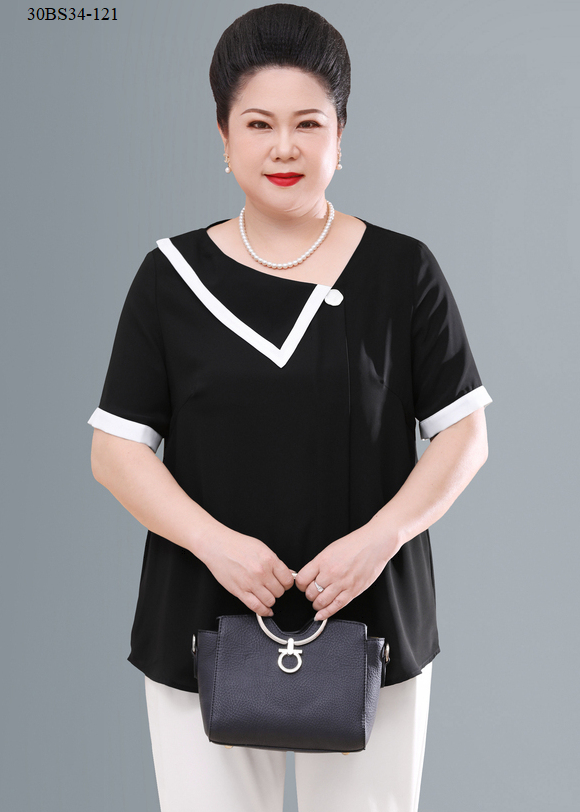 Áo kiểu bigsize trung niên cao cấp