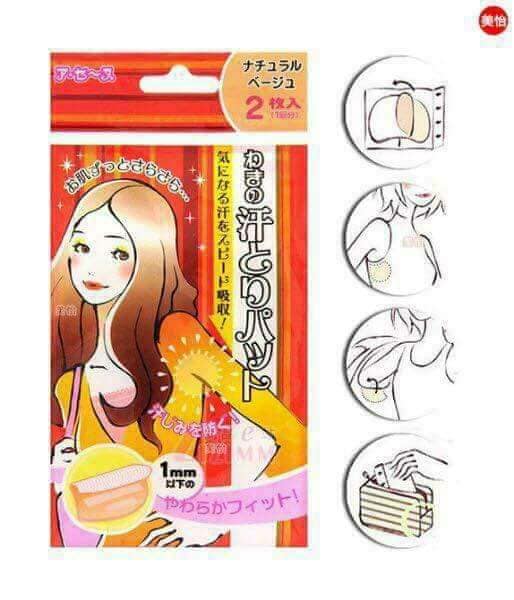 Bộ 10 Miếng dán thấm mồ hôi nách