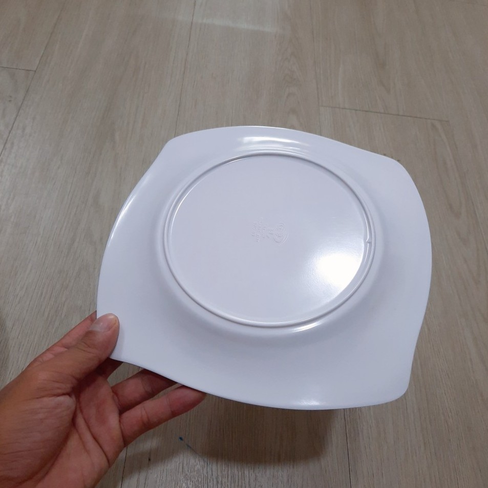 Đĩa Nhựa Melamine Màu Trắng