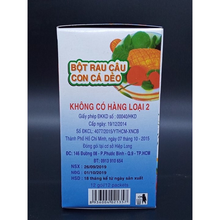 COMBO 3 GÓI THẠCH RAU CÂU CON CÁ DẺO LÀM TRÀ SỮA