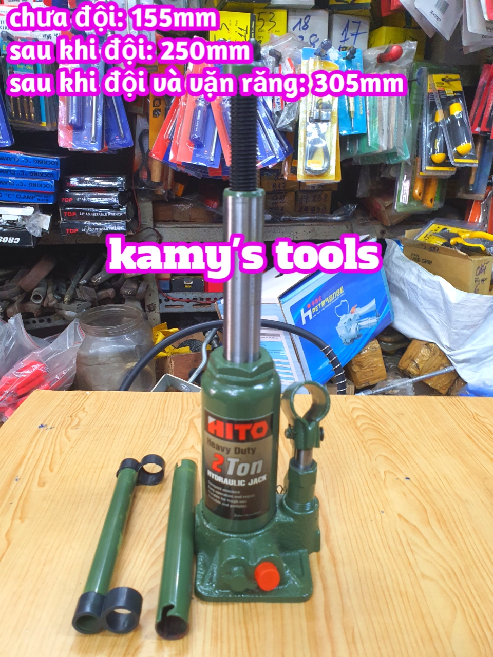 KÍCH CON ĐỘI THỦY LỰC 2 TẤN (CON ĐỘI THỦY LỰC, KÍCH THỦY LỰC)