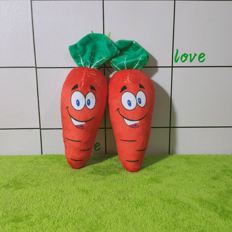 GẤU BÔNG CÀ RỐT 20cm CHO BÉ 1 TUỔI