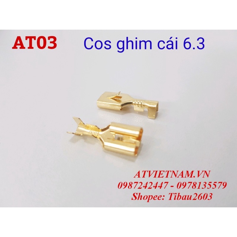 Cos Ghim đầu cái 6.3 - AT03 ( 1 bịch/50 cái)