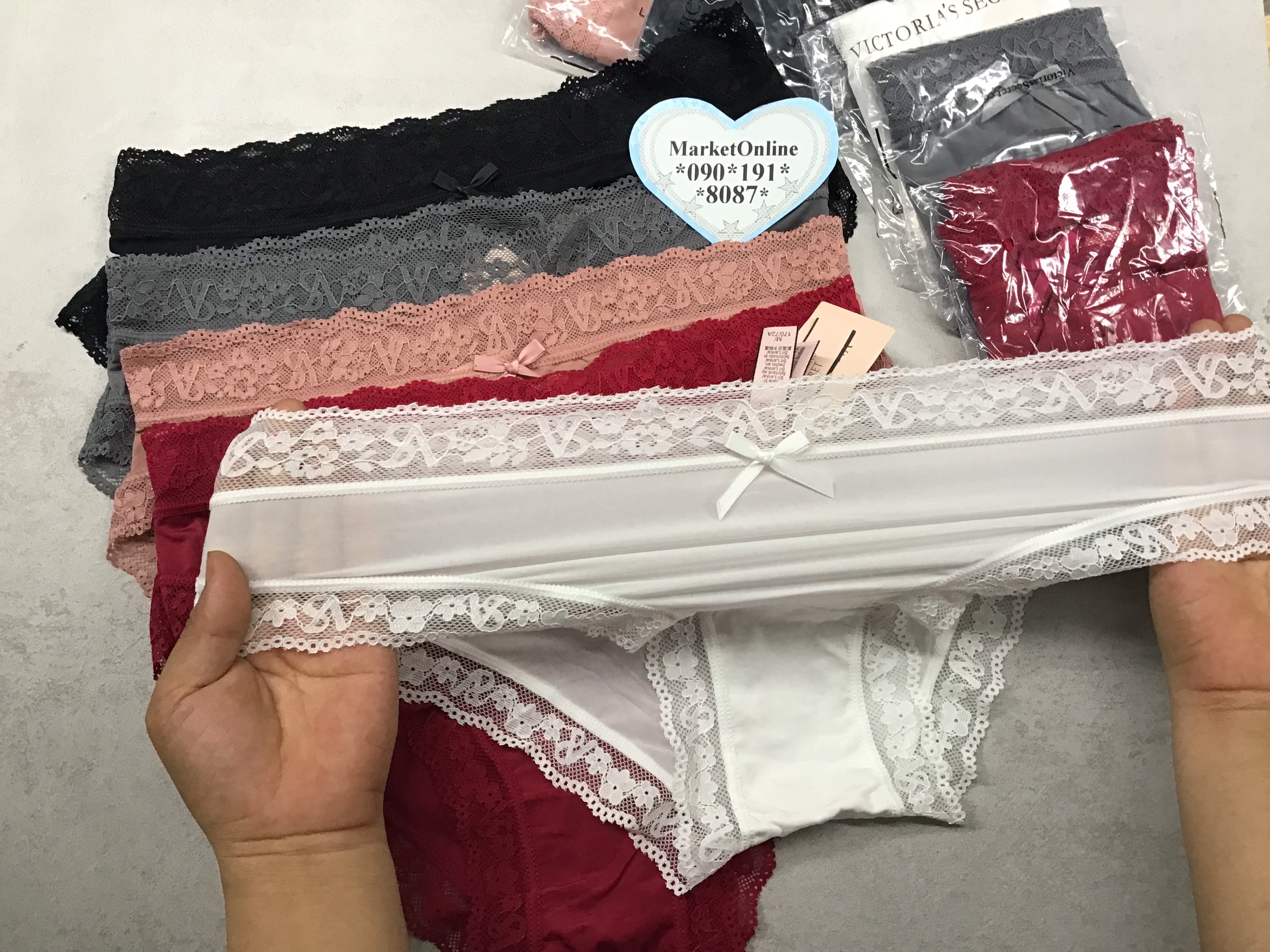 Combo 10 quần lót nữ vic lưng cao chất su lạnh phối ren quyến rũ vicq355 marketonline
