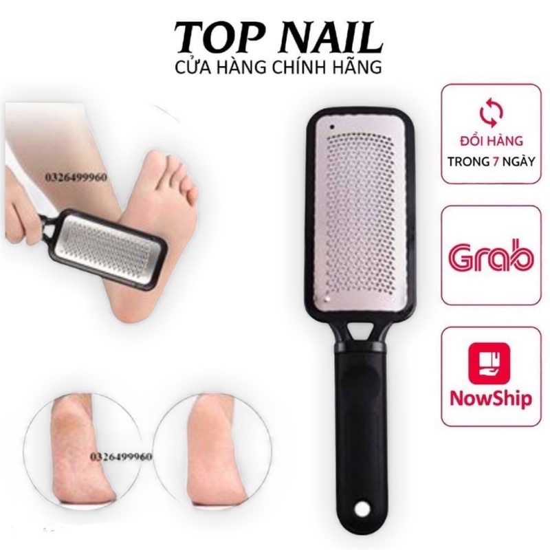 Dụng cụ trà gót chân inox cán nhựa