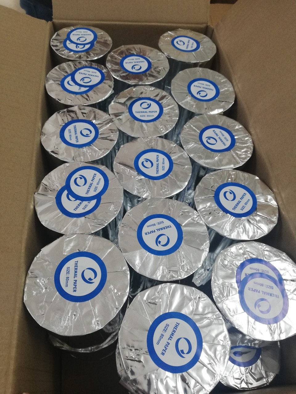 10 Cuộn Giấy in nhiệt K80 x 80mm
