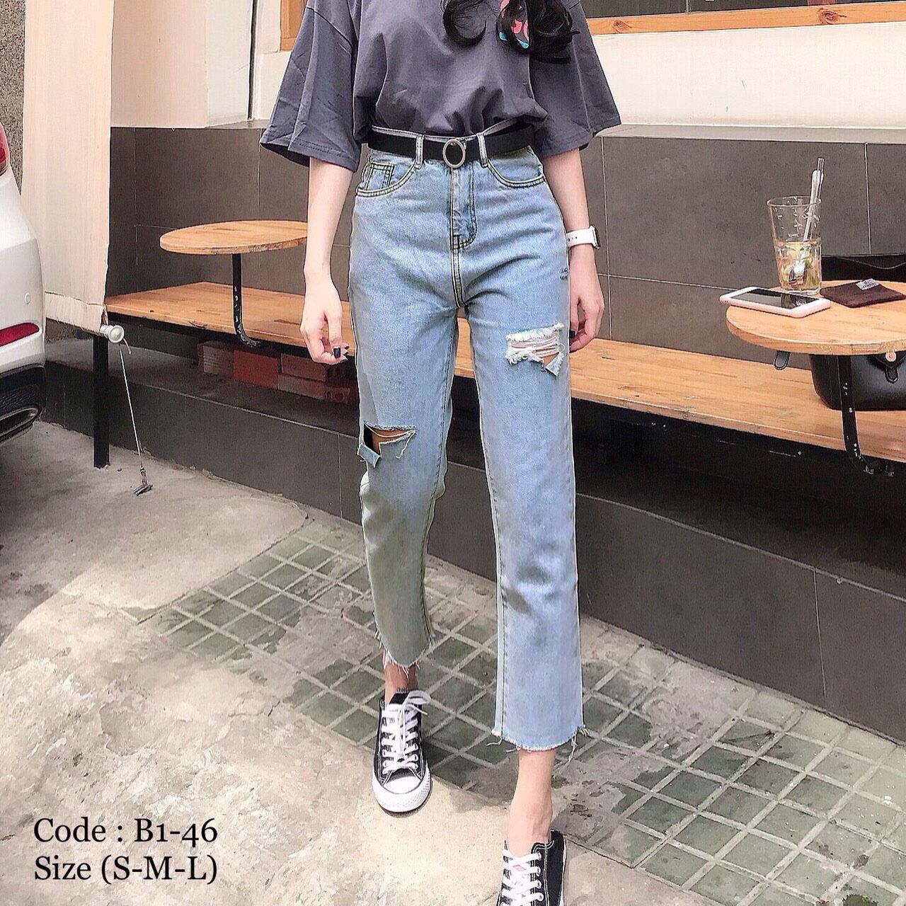 [HCM]QUẦN BAGGY JEAN NỮ  HÓT 2020 JULYSHOP94 MS8211