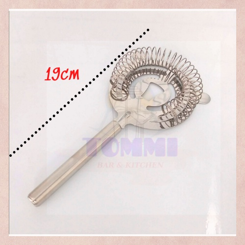 Dụng cụ chặn đá inox. Rây lược đá inox. Strainer inox pha chế - Dụng cụ pha chế