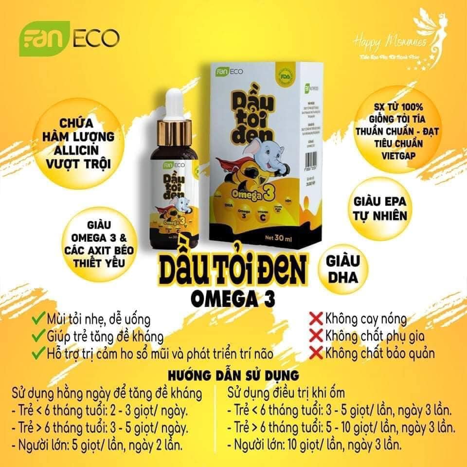 Dầu tỏi Đen Omega 3 Tăng Cường Đề Kháng