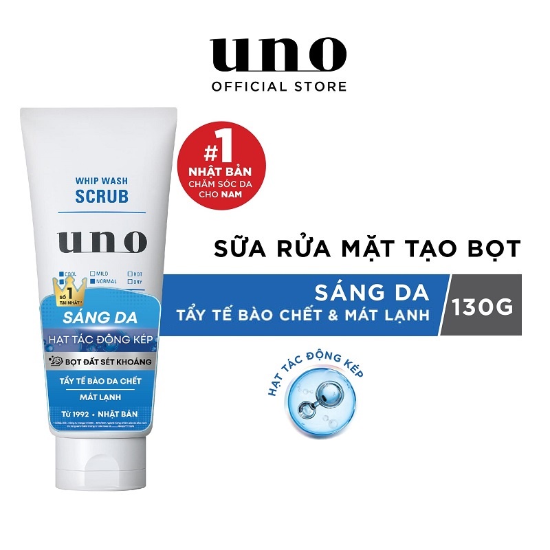 Sữa rửa mặt Uno tạo bọt whip wash