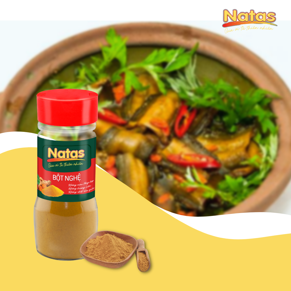 BỘT NGHỆ NATAS gia vị tiện dụng (hũ 40g)