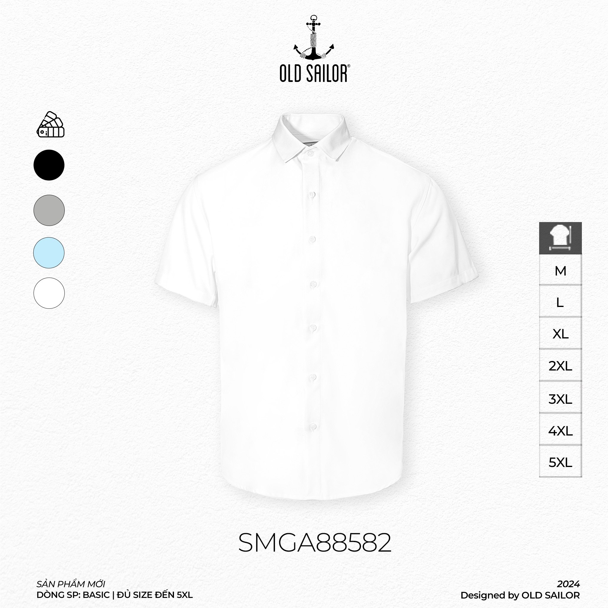 Áo sơ mi mango Old Sailor - 88582 - Big Size Upto 5XL