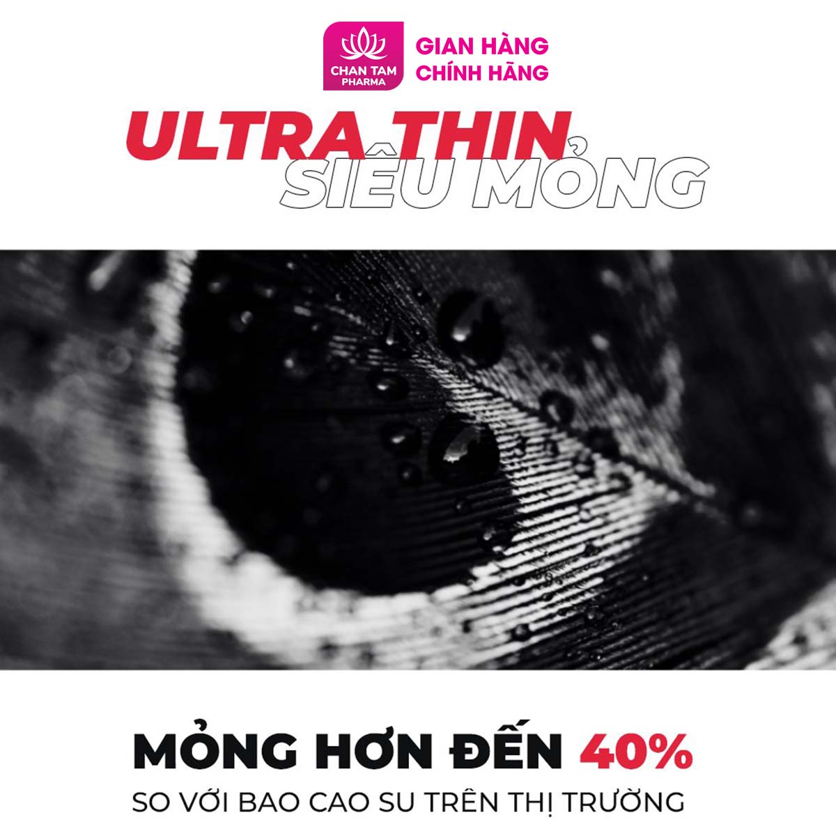 [CHE TÊN SẢN PHẨM] Bao cao su ôm sát siêu mỏng Fiesta Form Fit Ultra Thin – hộp 3 cái
