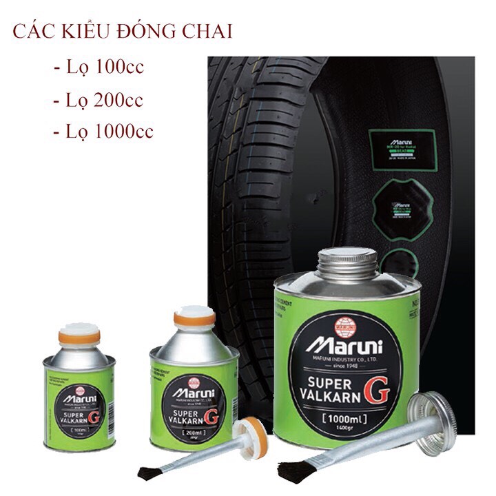 Keo vá lốp ô tô Maruni Nhật Bản lọ 200ml