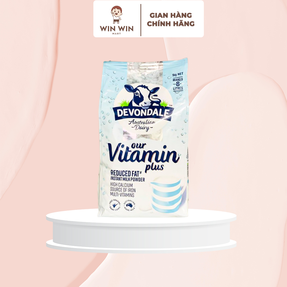 Sữa bột DEVONDALE Giảm Béo Bổ Sung VITAMIN PLUS 1kg - Sữa bột Uc